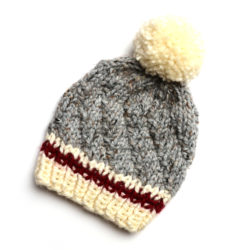 Swirl Twist Toque - Sock Monkey